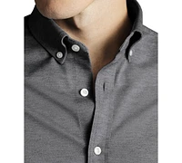 Charles Tyrwhitt Men's Four-Way Stretch Jersey Button Down Shirt