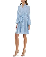 Taylor Petite Striped Shirtdress