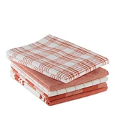 Design Imports Asst Everyday Cotton Dishtowel 5 Pack Set, 18" x 28"