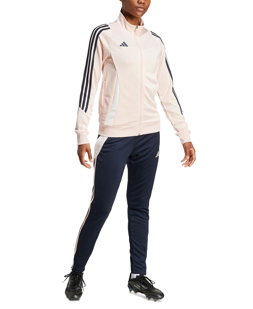 adidas Women's Tiro 24 Side-Striped Logo Track Pants