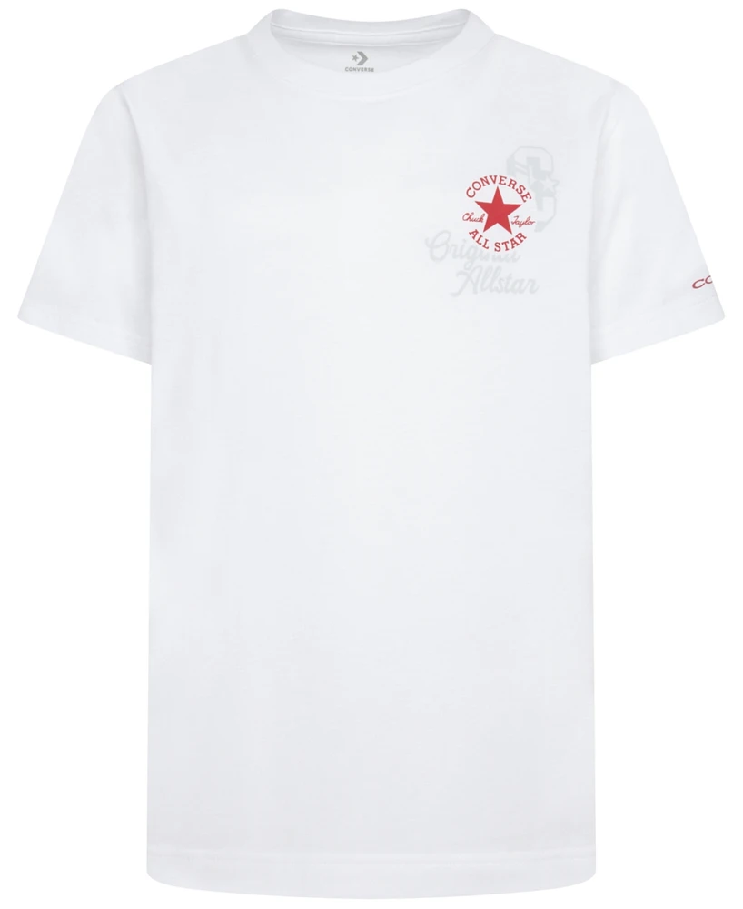 Converse Big Boys Retro Front Back Logo T-Shirt