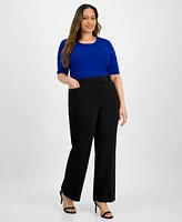 Tahari Asl Plus Bird Eye Pants