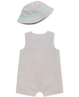 Little Me Baby Boy 2-Pc. Safari Sunsuit & Bucket Hat Set