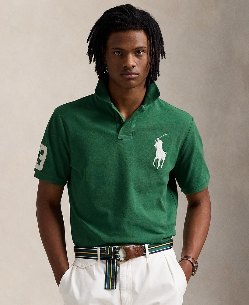 Polo Ralph Lauren Men's Custom Slim Fit Big Pony Mesh Shirt