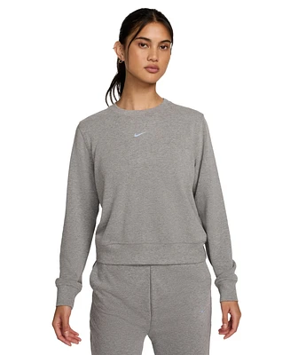 Nike Women's Dri-fit One Crewneck French Terry Sweatshirt