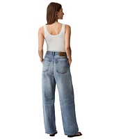 Calvin Klein Jeans Women's High Rise Barrel-Leg Rigid
