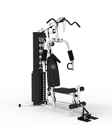 Marcy Mwm-7454 Stack Multifunctional Home Gym Full Body Workout Station, White