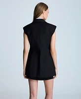 Kenneth Cole Women's Layered Vest With Detachable Front Shirt