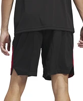 adidas Men's Three-Stripes Legends Basketball Shorts 9"