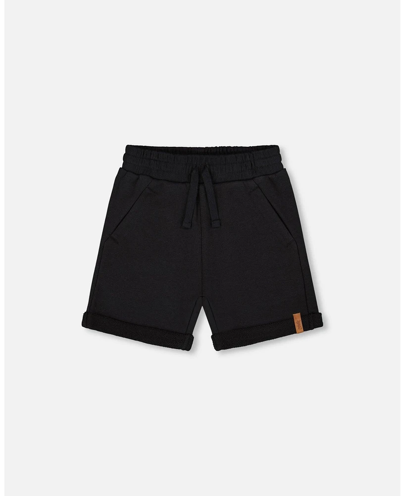 Deux par Toddler Boys French Terry Short Black - Toddler|Child