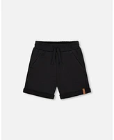 Deux par Toddler Boys French Terry Short Black - Toddler|Child