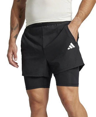 adidas Men's Gym 2-in-1 7" Shorts
