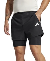 adidas Men's Gym 2-in-1 7" Shorts