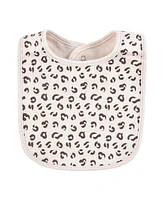 Hudson Baby Infant Girl Cotton Bibs, Mini Diva, One Size