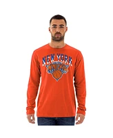 New Era Men's Orange New York Knicks 2024/25 City Edition Long Sleeve T-Shirt