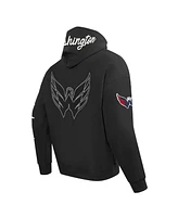 Pro Standard Men's Black Washington Capitals Paint the City Pullover Hoodie