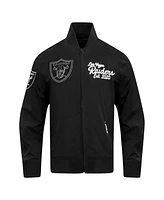 Pro Standard Men's Black Las Vegas Raiders Paint The City Twill Full-Zip Jacket