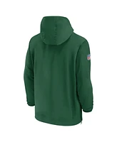 Nike Men's Green New York Jets Sideline Half-Zip Hoodie