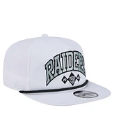 New Era Men's White Las Vegas Raiders Diamond Golfer Snapback Hat