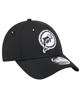 New Era Men's Black Miami Dolphins Throwback Main B-Dub 9FORTY Adjustable Hat