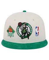 New Era Men's Cream Boston Celtics Two-Tone 9FIFTY Snapback Hat