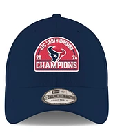 New Era Men's Navy Houston Texans 2024 Afc South Division Champions 9FORTY Adjustable Hat