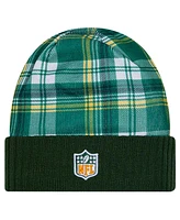 New Era Men's Green Green Bay Packers Sideline Statement Cuffed Knit Hat