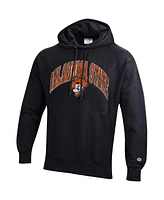 Champion Men's Black Oklahoma State Cowboys Vault Late Night Reverse Weave Pullover Hoodie