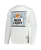 Mitchell & Ness x Bud Light Men's White Cincinnati Bengals The Crest Pullover Sweatshirt