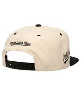 Mitchell & Ness Men's Cream Athletics Snapback Hat