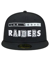 New Era Men's Black Las Vegas Raiders Ransom 59FIFTY Fitted Hat