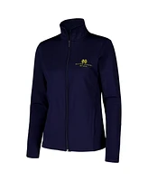 Under Armour Women's Navy Notre Dame Fighting Irish Sweat-Wicking Soft Motion Full-Zip Jacket