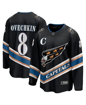 Fanatics Men's Alexander Ovechkin Black Washington Capitals Alternate 50th Anniversary Premier Breakaway Player Jersey