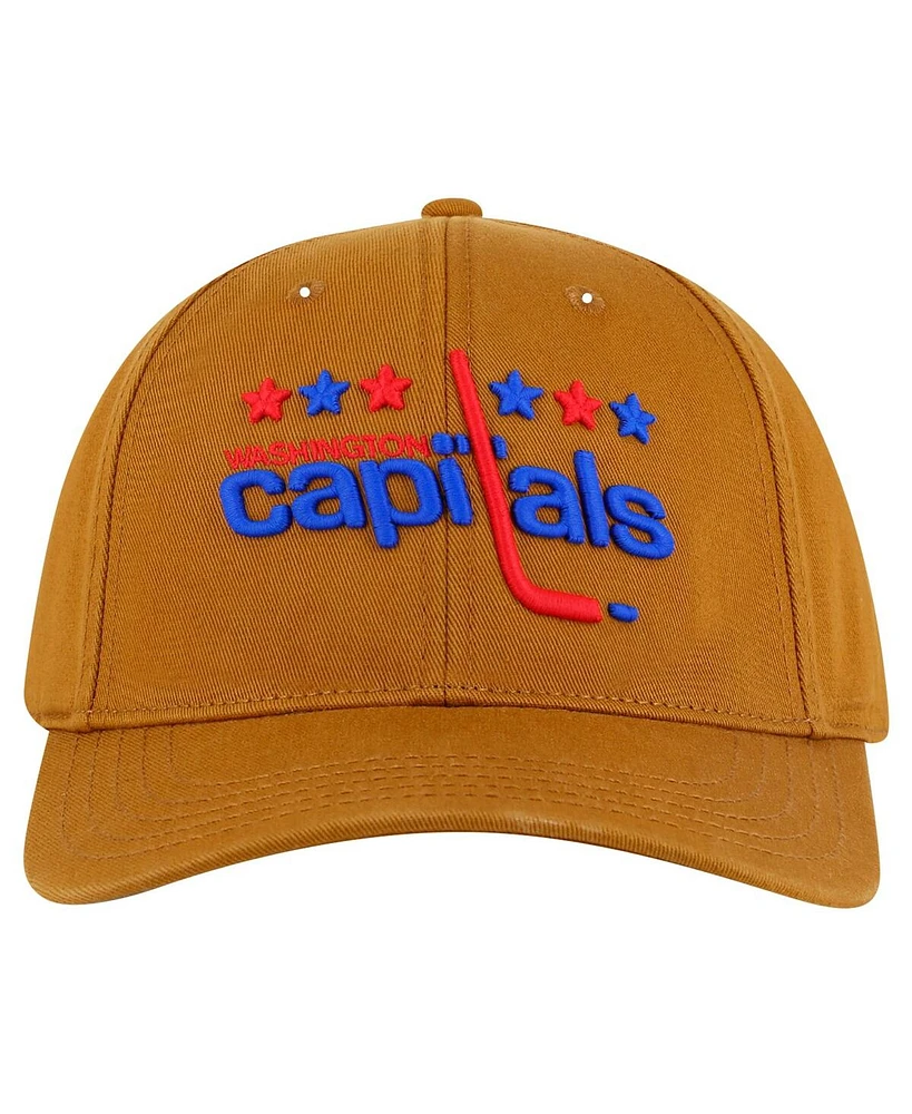 American Needle Men's Tan Washington Capitals Hepcat Washed Twill Adjustable Hat