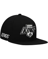 Mitchell & Ness Men's Black Los Angeles Kings Team Snapback Hat