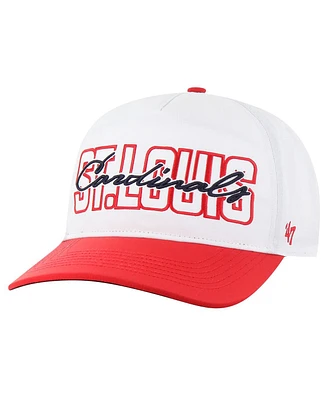 '47 Brand Men's White St. Louis Cardinals Lineman Hitch Adjustable Hat