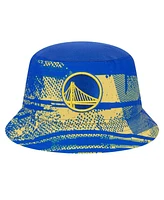 New Era Men's Royal/Gold Golden State Warriors Tip-Off Bucket Hat