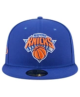 New Era Men's Blue York Knicks Throwback Pennant 59FIFTY Fitted Hat