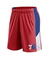 Fanatics Men's Red Philadelphia 76ers Practice Performance Shorts