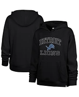 '47 Brand Women's Black Detroit Lions Clarity Naomi Pullover Hoodie