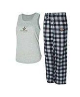 Concepts Sport Women's Gray/Black New Orleans Saints Petition Tank Top and Pants Sleep Set