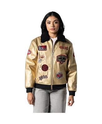 The Wild Collective Men's and Women's Gold San Francisco 49ers Full-Zip Jacket