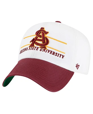 '47 Brand Men's White Arizona State Sun Devils Gridiron Clean Up Adjustable Hat