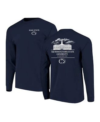 Image One Men's Navy Penn State Nittany Lions Comfort Colors Campus Nights Long Sleeve T-Shirt