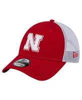 New Era Men's Red Nebraska Huskers Trucker 9FORTY Adjustable Hat