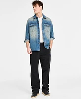 Hugo by Boss Men's Relaxed-Fit Distressed Denim Shirt