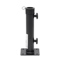 Parasol Base for 1.5"/1.9" Pole Matt Black Steel