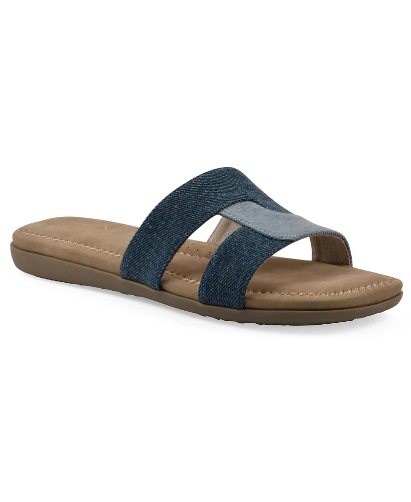 Cliffs by White Mountain Women's Fraida Slide Slip-On Sandals