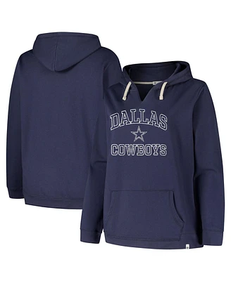 '47 Brand Women's Navy Dallas Cowboys Plus Clarity Kennedy Pullover Hoodie