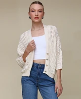 Avec Les Filles Women's Dolman V-Neck Cardigan